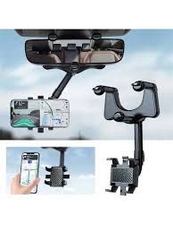 Enhance Driving Safety with a 360 Degree Rearview Mirror Car Phone Holder